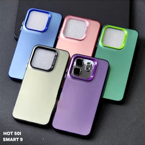 Jual SOFTCASE IMD HYBRID PLATE HOLOGRAM INFINIX SMART 9 HOT 50i SLICON CASING MACARON