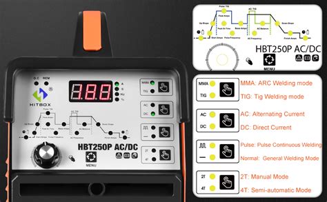 HITBOX 200AMP TIG AC DC Aluminum TIG Welding Machine Digital Inverter