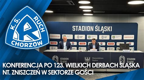 Konferencja po 123 Wielkich Derbach Śląska nt zniszczeń w sektorze