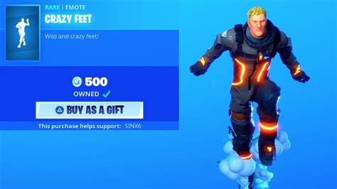 Crazy Feet Emote Is Back Leviathan Item Shop Fortnite Battle Royale Youtube