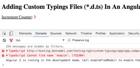Adding Custom Typings Files D Ts In An Angular 2 Typescript Application