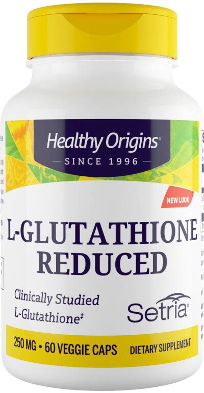 L Glutathion Reduced 250 Mg Van Healthy Origins