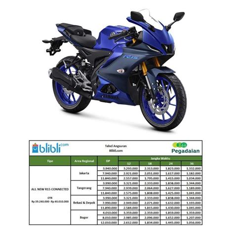 Jual Pegadaian DP Yamaha All New R15 155 VVA Connected Sepeda Motor