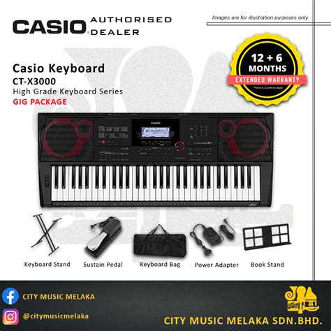 Casio CT X3000 High Grade Portable Keyboard GIG PACKAGE City Music