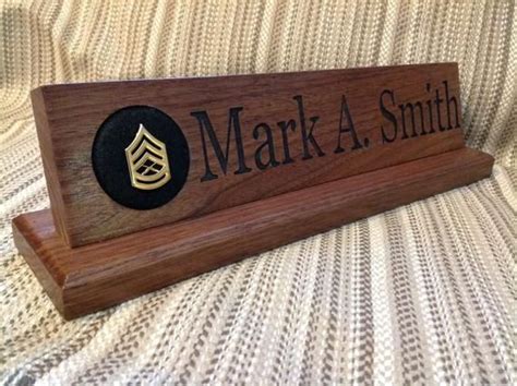 Custom Wood Desk Name Plates Mariam Baum