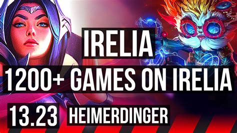 Irelia Vs Heimer Top 6 0 3 1200 Games 900k Mastery Dominating