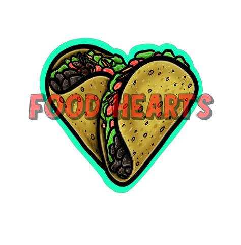 Taco Heart Png, Heart Shaped Taco, Taco Lover, I Love Tacos, Hearts ...