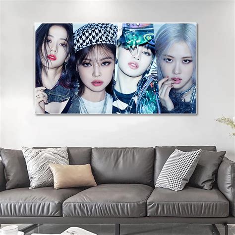 Black Pink Wall Arts Posters Canvas Prints Painting Wall Art Pictures