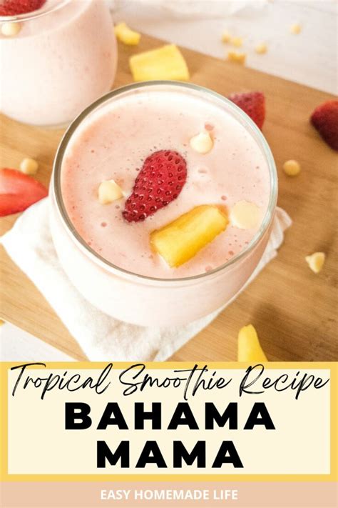 Bahama Mama Tropical Smoothie Recipe