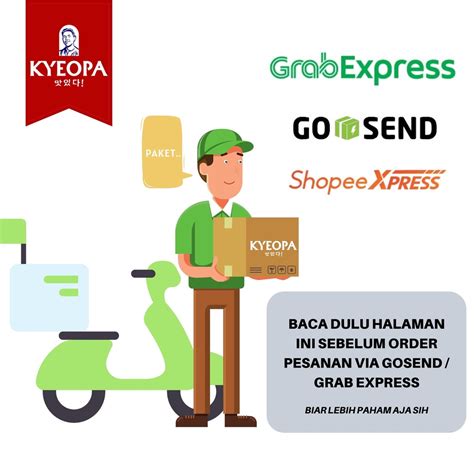 Jual Info Pengiriman Go Send GrabExpress Instant Sameday Shopee