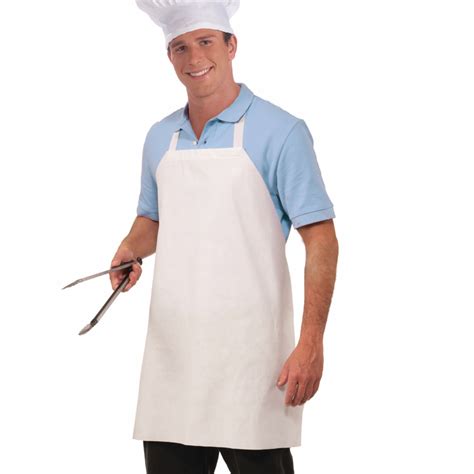 Buy Adult White Paper Chef Apron One Size - Cappel's