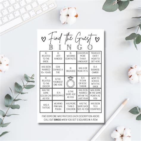 Bridal Shower Bingo Games With Free Printable Bridal Shower