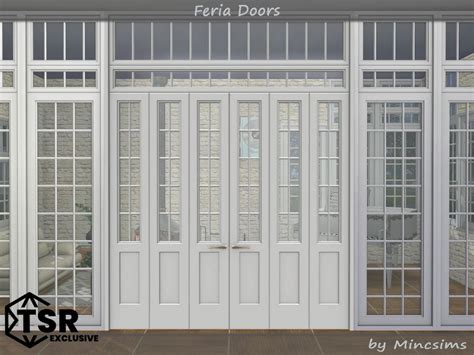 The Sims Resource Feria Doors Sims 4 Windows Sims 4 Houses Sims 4