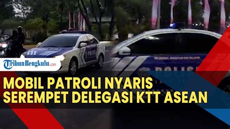 Polisi Maki Polisi Saat Mobil Patroli Nyaris Serempet Delegasi Ktt