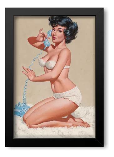 Quadro Decorativo Pin Up 01 Mdf 30x45cm Parcelamento Sem Juros