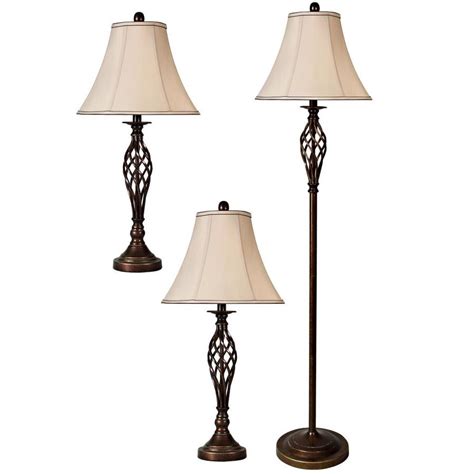 Stylecraft Home Collection 61 In Barclay Brass 3 Way Table Lamp With