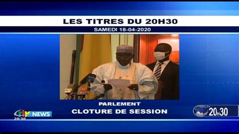 CRTV JOURNAL DE 20H30 PARLEMENT CLÔTURE de SESSION Samedi 18