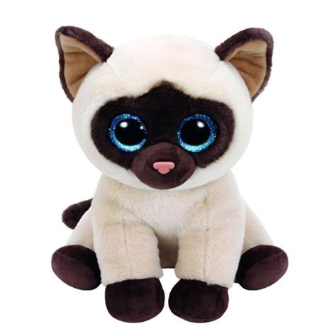 Ty Beanie Boos Glubschi Jaden Siamkatze Katze Beige Braun Cm