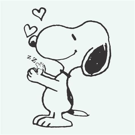 Snoopy dog cartoon character silhouette 24695600 Vector Art at Vecteezy