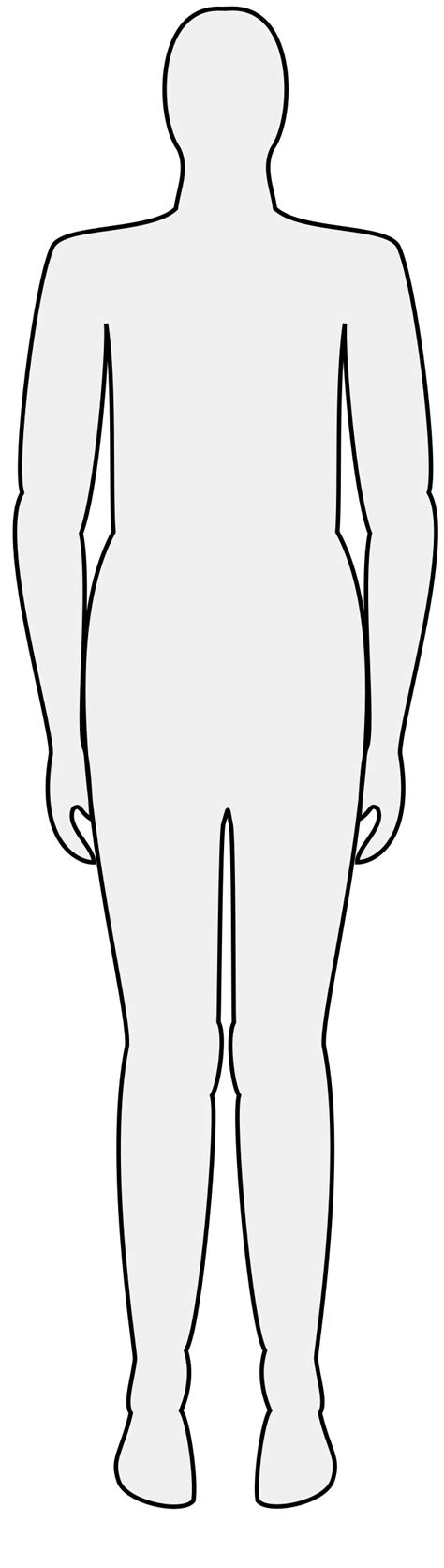 Clipart - Male body silhouette