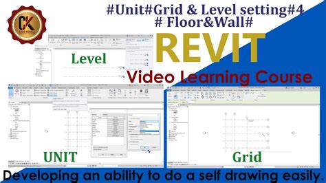 Easy Study Revit Grid Revit Level Revit Project Unit Revit Wall