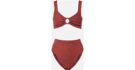 Hunza G Nadine Bikini In Red Lyst Uk