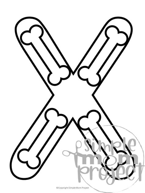 Free Printable Letter X Coloring Page - Simple Mom Project