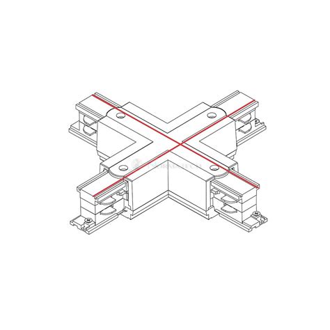 Cznik Do Szynoprzewodu Krzy Owy X Ctls Power X Connector Black