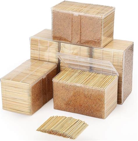 Amazon Jerify Pieces Bamboo Toothpicks Bulk Round Single