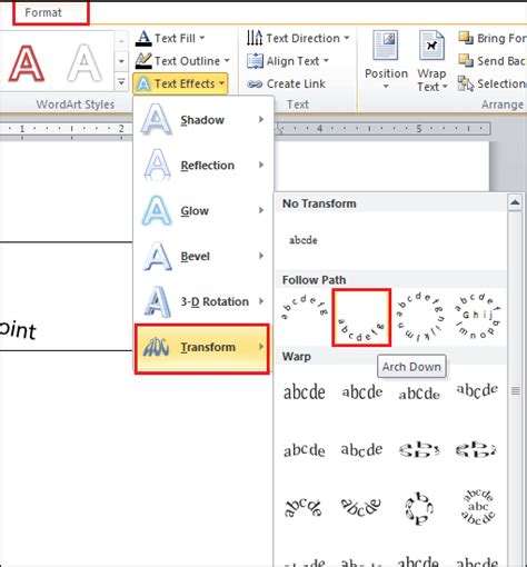 How To Curve Text In Microsoft Word Document Javatpoint