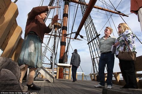 Mayflower Ii Replica Of Ship That Carried The Pilgrims To Massachusetts