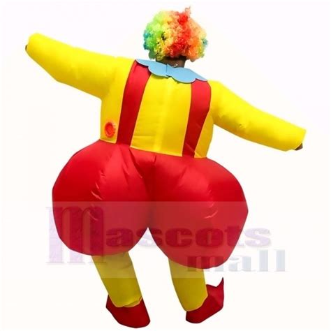 Clown With Big Fat Ass Joker Inflatable Halloween Christmas Mascot Costume Cartoon