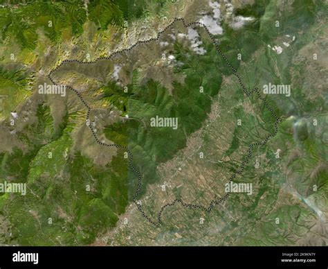 Tearce Municipality Of Macedonia Low Resolution Satellite Map Stock