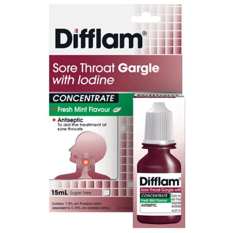 Difflam Sore Throat Gargle With Iodine 15ml Lfa