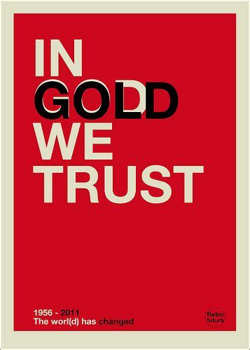 In Gold We Trust Graphic Design Advertising Typography Typeography