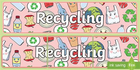 Recycling Display Banner