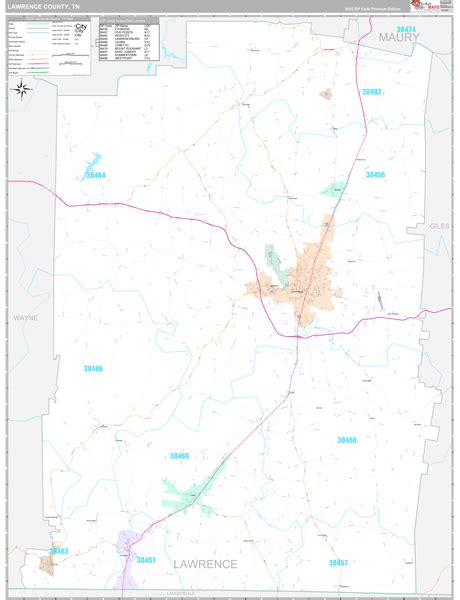 Lawrence County, TN Maps