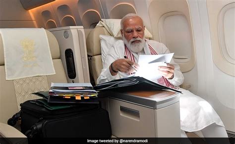 PM, On Board Air India One, Shares Photo: "Long Flight Also Means..."