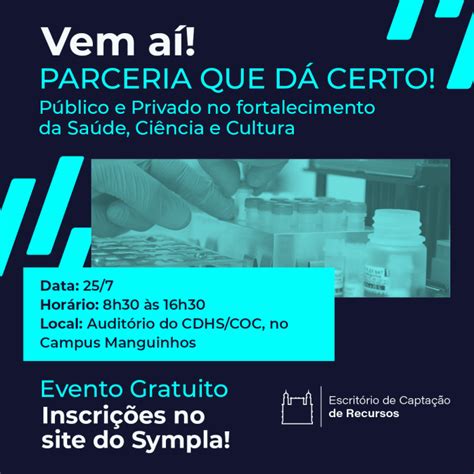 Fiocruz Promove Semin Rio Parceria Que D Certo Escrit Rio De Capta O