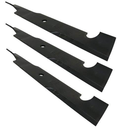 54 Rotary Heavy Duty Notched Lift Commercial Lawn Mower Blade Set 3