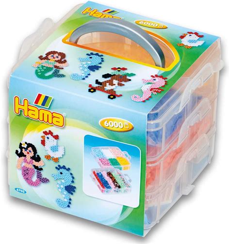 Hama Perlen Set Mit Sortierbox Und Ca Bunten Midi