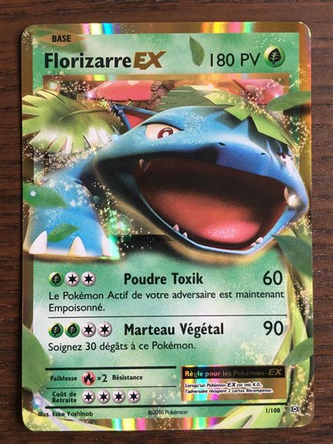 Carte Pokémon Florizarre Ex 1 108 XY12 Évolution Bloc XY FR NEUF eBay