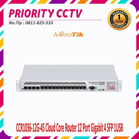 Jual MIKROTIK CCR1036 12G 4S Cloud Core Router 12 Port Gigabit 4 SFP