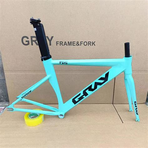 GRAY F15 Bike Frame Fixed Gea Fixie Aluminum Alloy Fork Track Bicycle