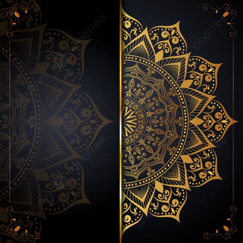 Luxury Royal Golden Mandala Background With Borders For Invitation And