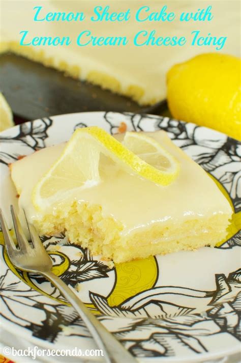 Lemon Sheet Cake Back For Seconds