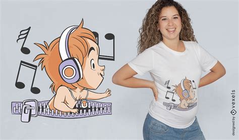 Music Baby T Shirt Design Vector Download