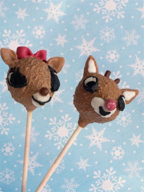 Rudolph The Red Nosed Reindeer Cake Pop So Cute Christmas Cake Pops