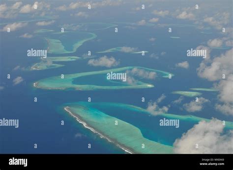 Islands of Maldives from the sky, Republic of Maldives Stock Photo - Alamy