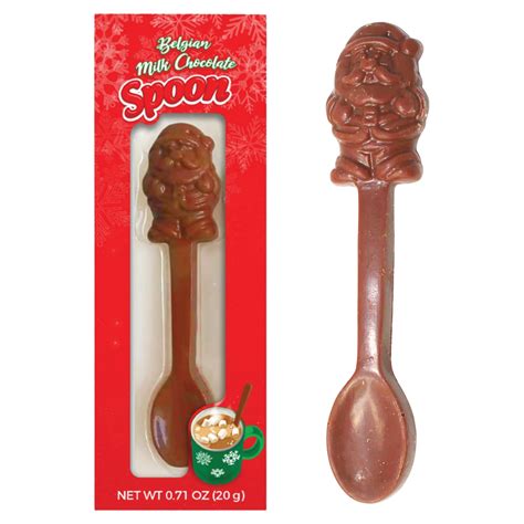 Belgian Milk Chocolate Hot Cocoa Spoon 12ct Display Box
